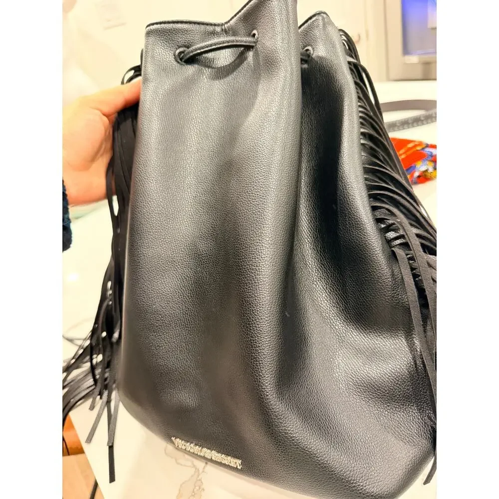 Victorias secret black leather fringe - Picture 3 of 8